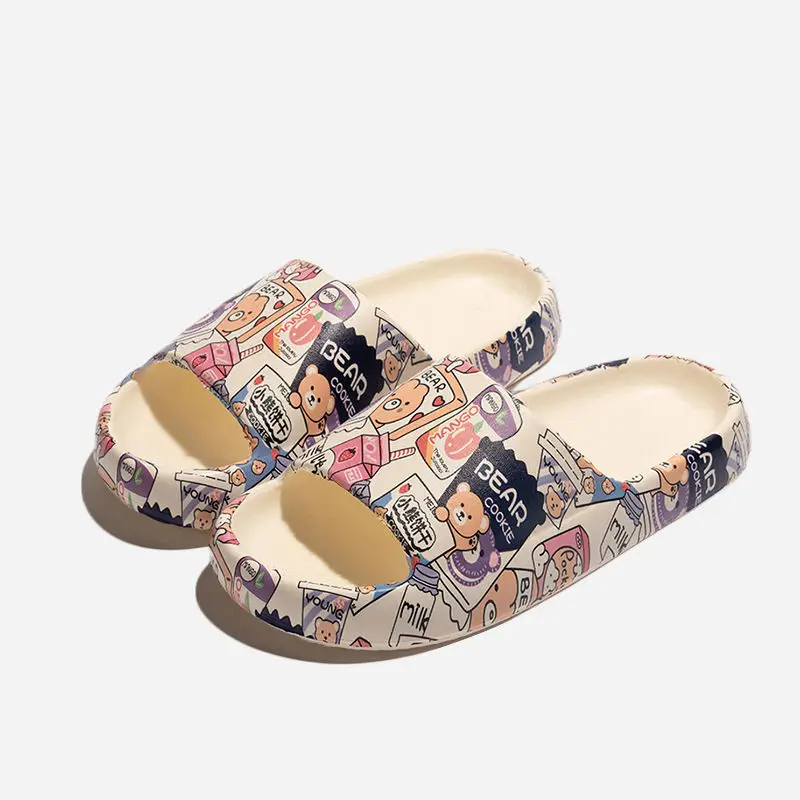 Slippers outdoor cute deodorant beach simple versatile girl light super soft Korean version going out view 5