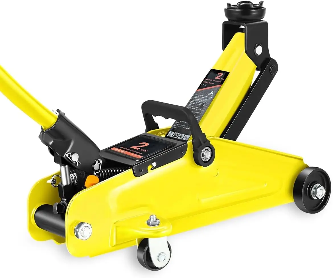 

2 Ton Floor Jack, Heavy Duty Steel Hydraulic Car Jack with Single Piston Quick Lift Pump, Hydraulic Racing Floor Jack, Lifting R