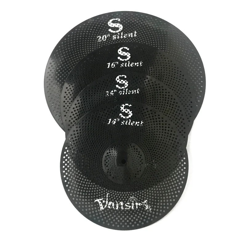 Vansircymbals Platillos SILENCE MUTE de bajo volumen serie VANSIR BLACK 14HIHAT