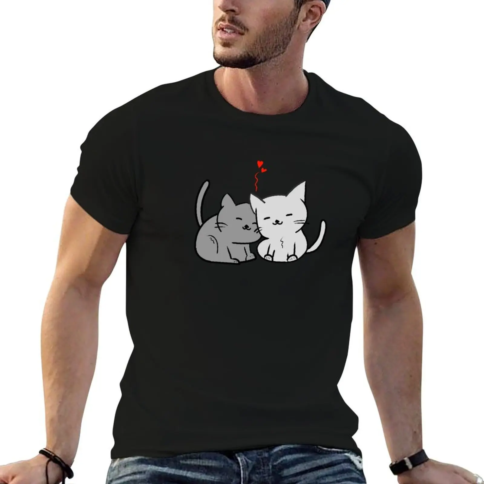 

man in cotton t for shirts funny love printed man t cotton Cats t for T-Shirt shirts shirts