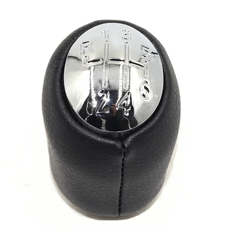 Leather Car Gear Shift Knob Gear Handball Head Knob Chrome For  Vel Satis from 2002-2019 Manual Gear Selector