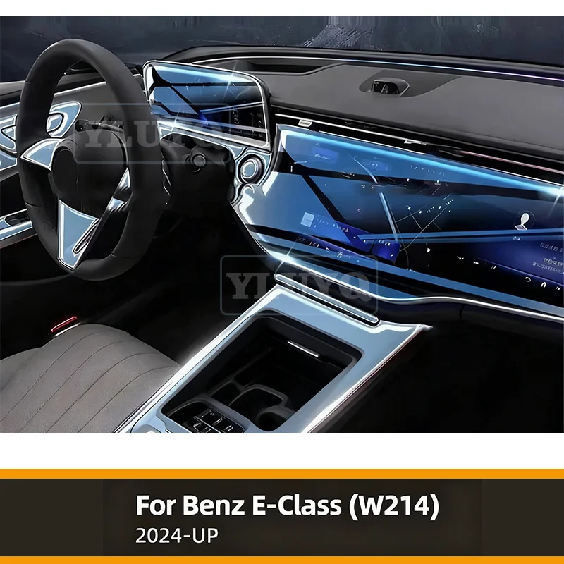 

TPU Protective Film for Mercedes Benz MB W214 E-Class 2024 Car Interior Center Console Transparent Anti-scratch Repair Styling