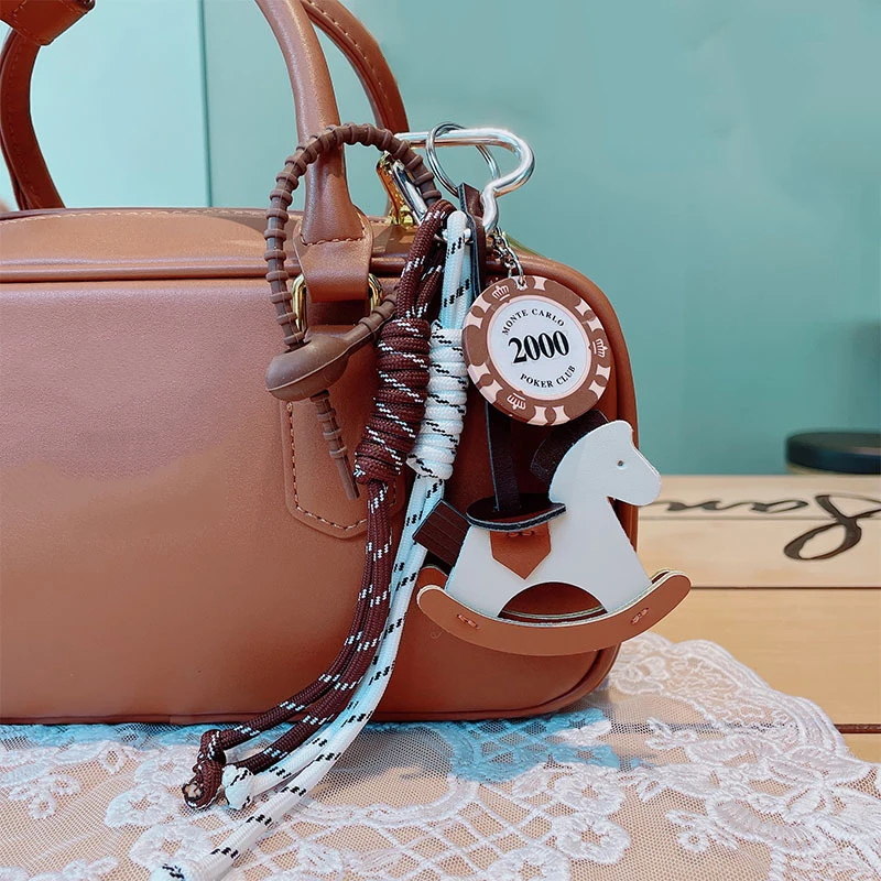 Braided Rope Bag Pendant High-grade Keychain Pendant Trojan Horse Pendant Suitable for Phone Bag Accessories