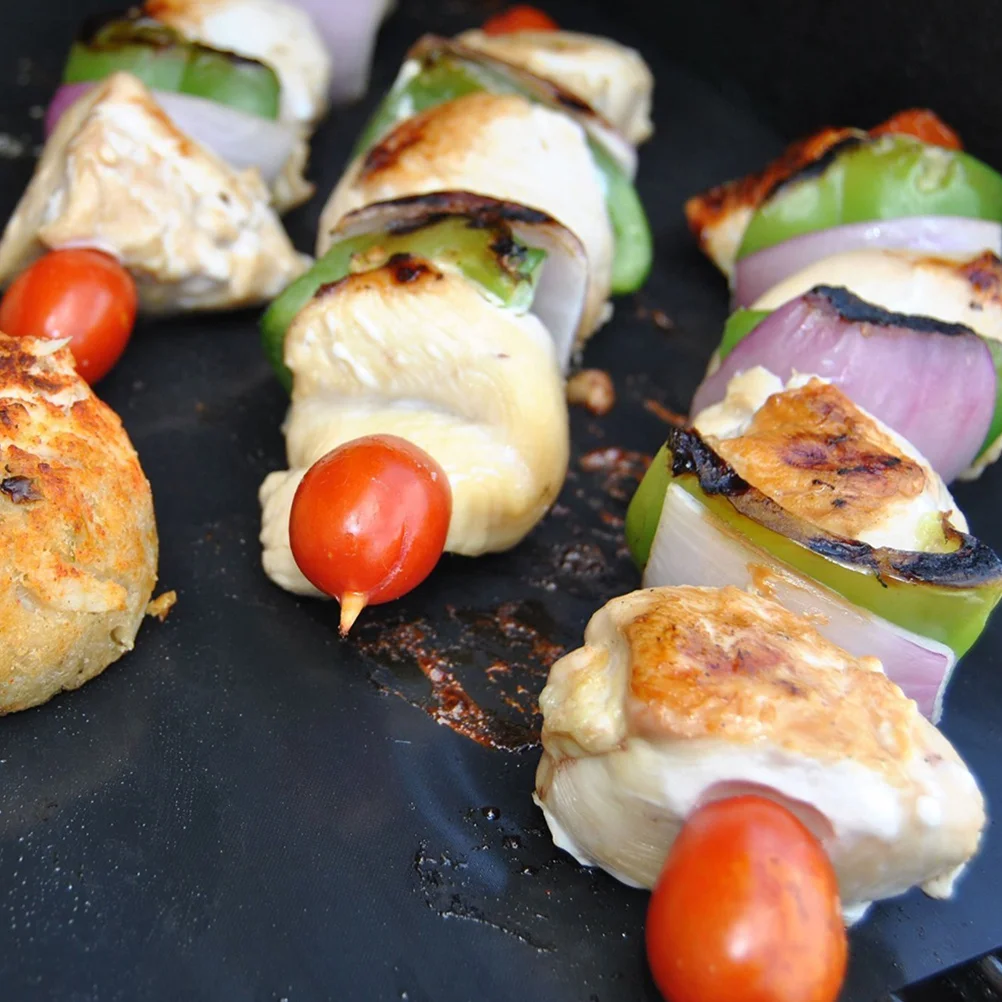 

3Pcs Professional Bbq Grill Mat Non-Stick Baking Mat for Grilling Vegetables Bacon Fish Perfect Gift for Barbecue Lovers