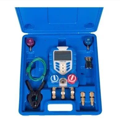 VDG-1 مسبار استشعار درجة حرارة التبخر مع قيمة درجة حرارة التكثيف مقياس مشعب التبريد الرقمي #6