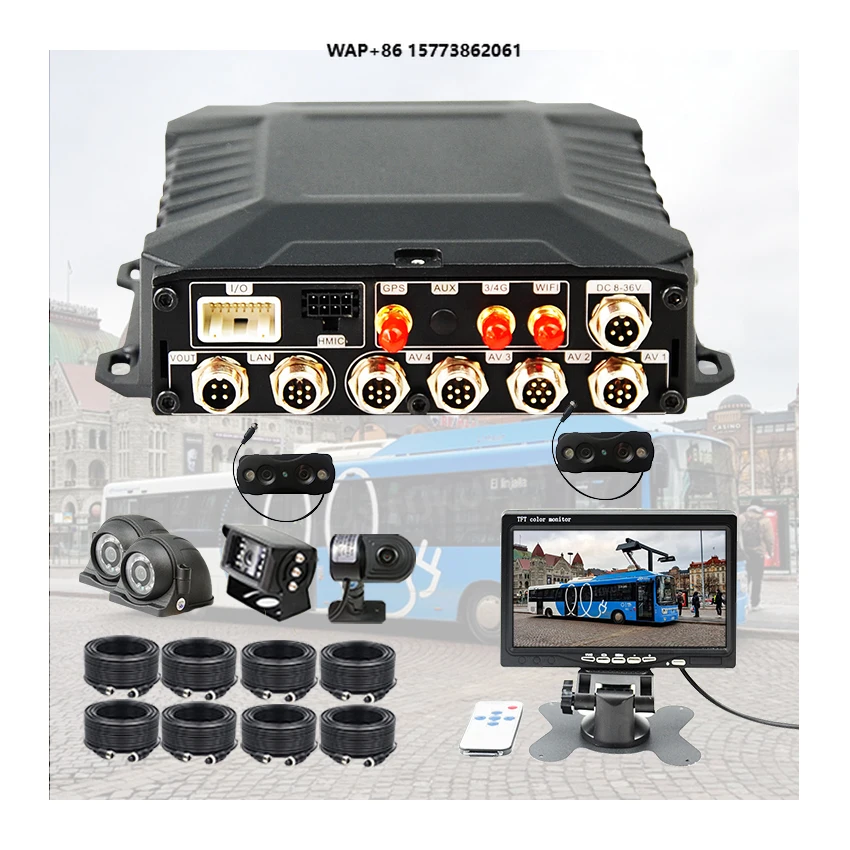 

8ch 5g Wifi 4g 1080p Cmera Car Fleet Management Mdvr Fuel Monitoring Truck Mobile Mdvr