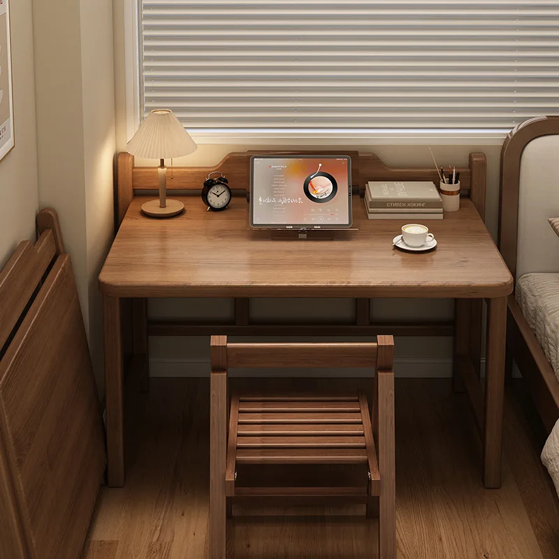

Solid wood foldable desk bedroom household small apartment computer table student study table bedside writing table