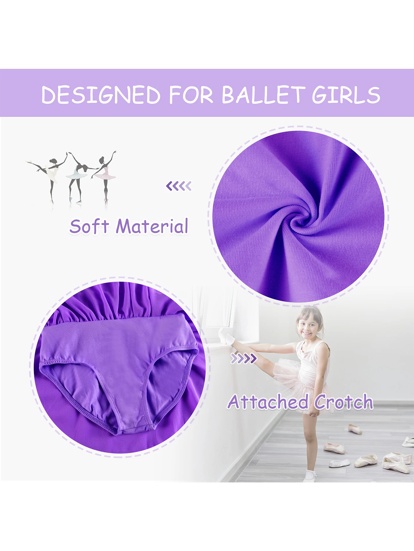 สาวแขนยาวบัลเล่ต์ Leotards เด็กวัยหัดเดินผีเสื้อกลับกระโปรงชีฟอง Dancewear เด็กชุดเต้นรํา