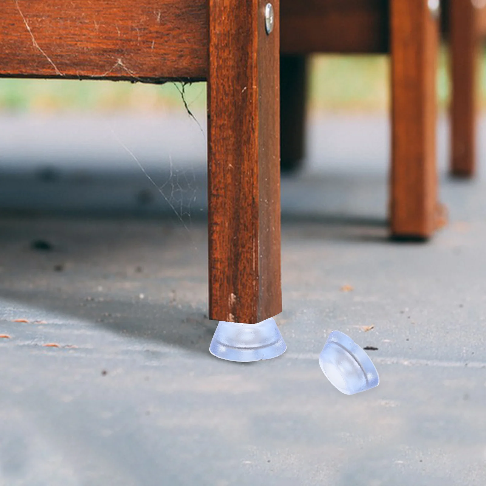 

20pcs Anti Slip Furniture Durable Transparent Silicone For Cutting Board Table Leg Floor Protectors Rubber Feet With Stainless