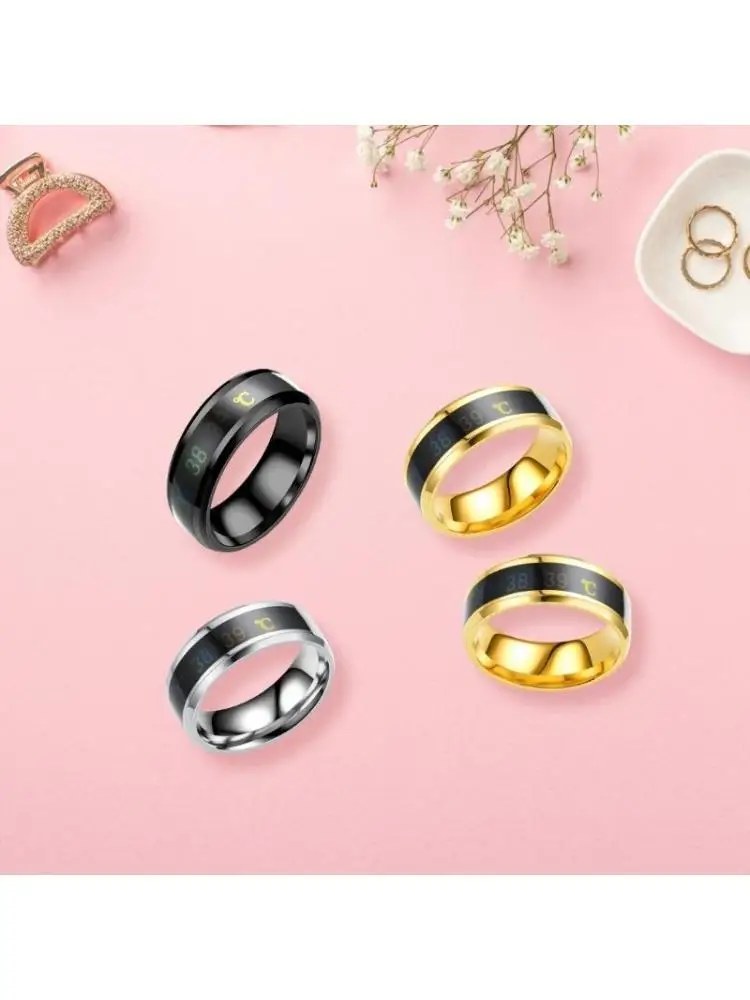 31BB Elegant Waterproof Jewelry Elegant Finger Ring with Real Time Temperature Monitoring Feature Stylish Wedding Gifts