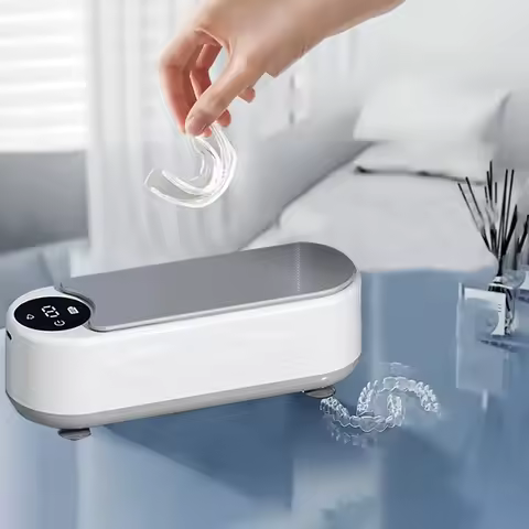 1 fashionable portable sonic technology cleaning machine - USB rechargeable, 360 ° deep cleaning for glasses, jewelry, braces, e