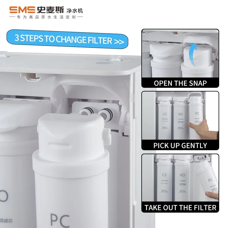 آلة تصفية المياه ، صنبور ذكي ، تنقية المياه معالجة RO ، موزع المياه التناضح العكسي ، 75hours