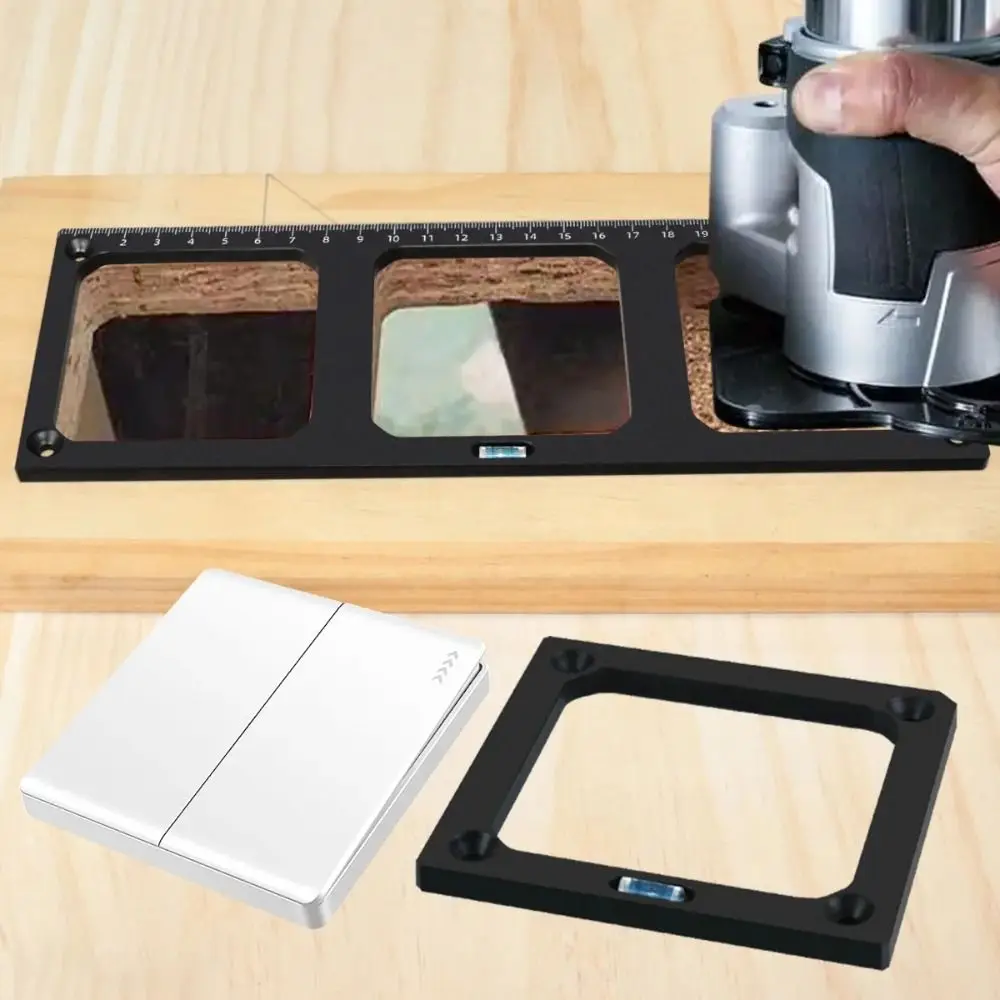 

Слот для позиционирования, шаблон для открытия розетки, прозрачная шкала, точный шаблон для проводной коробки типа 86, маркировка линии краски