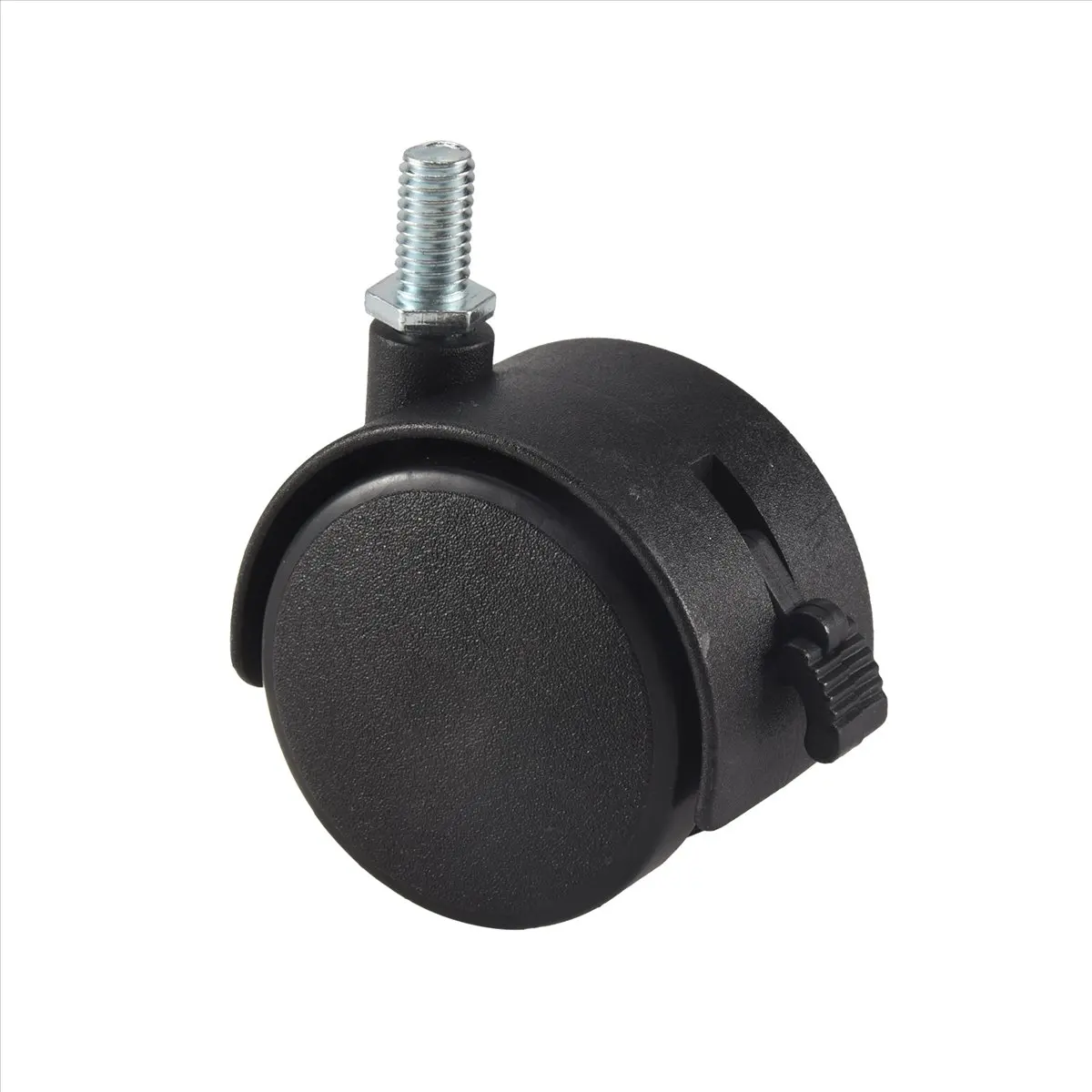 MALL Furniture Swivel Locking Caster 8mm Screw Stem 2-inch Dia Wheel Black