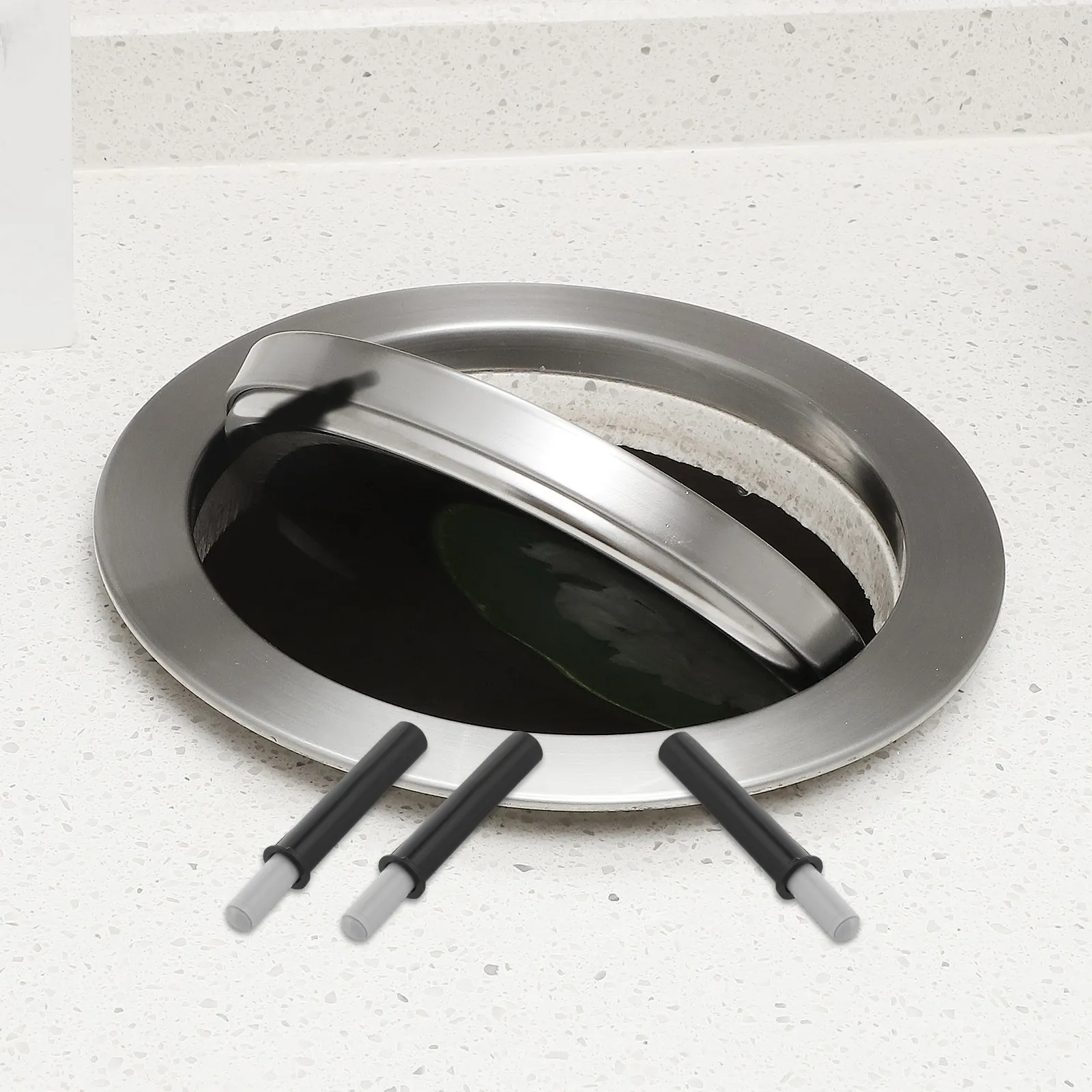 Hydraulic Soft Close Trash Can Lid Damper 5 Pack Quiet Slow Closing Buffer for Kitchen Cabinet Garbage Bin