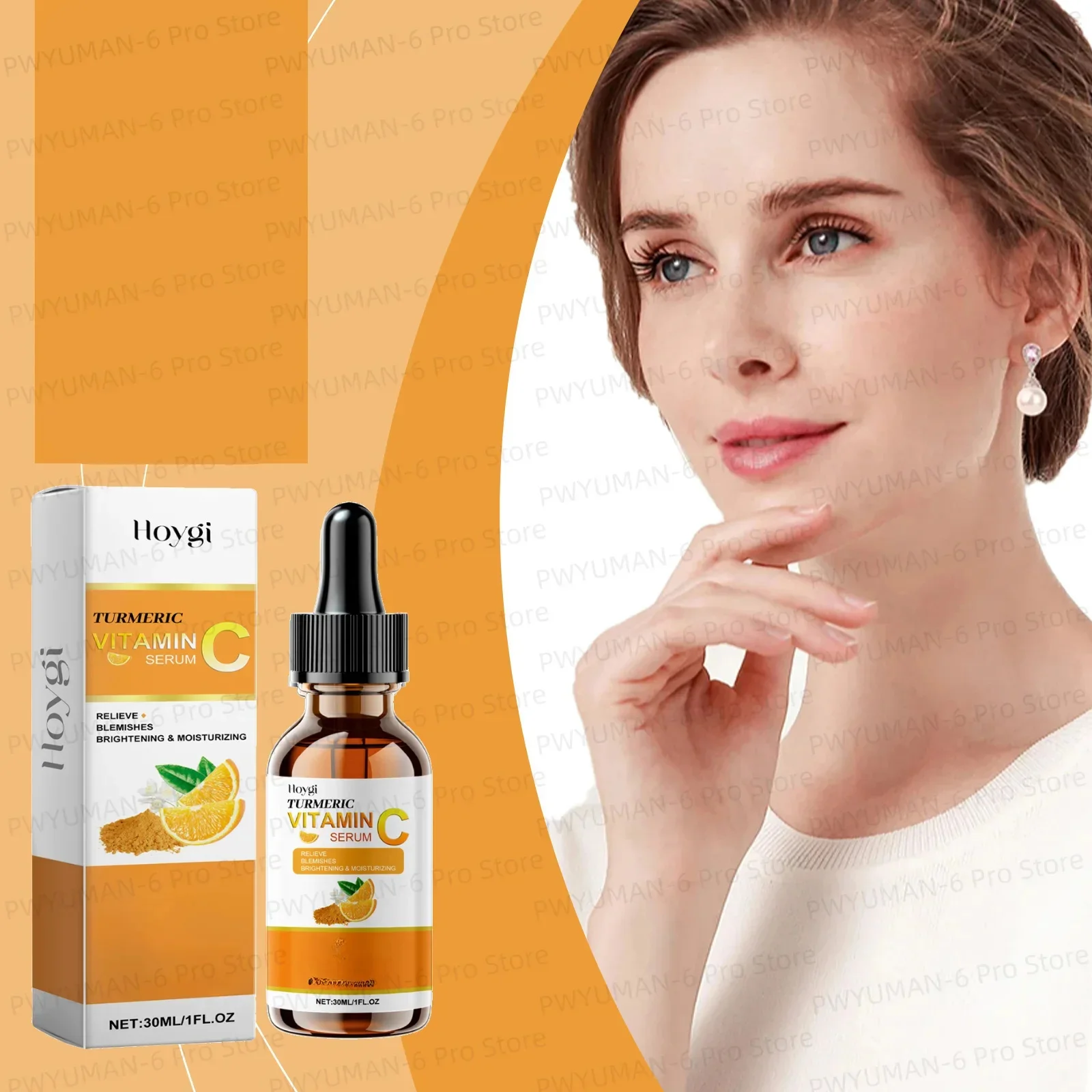 Creme facial hidratante com ácido hialurônico, essência para cuidados com a pele, vitamina C, 30ml