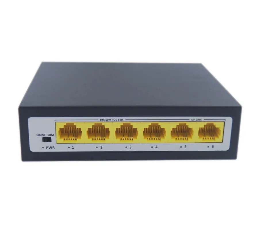 

POE switch 100Mbps 4 port 15.4W 2 port uplink 4 + 2 for IP camera