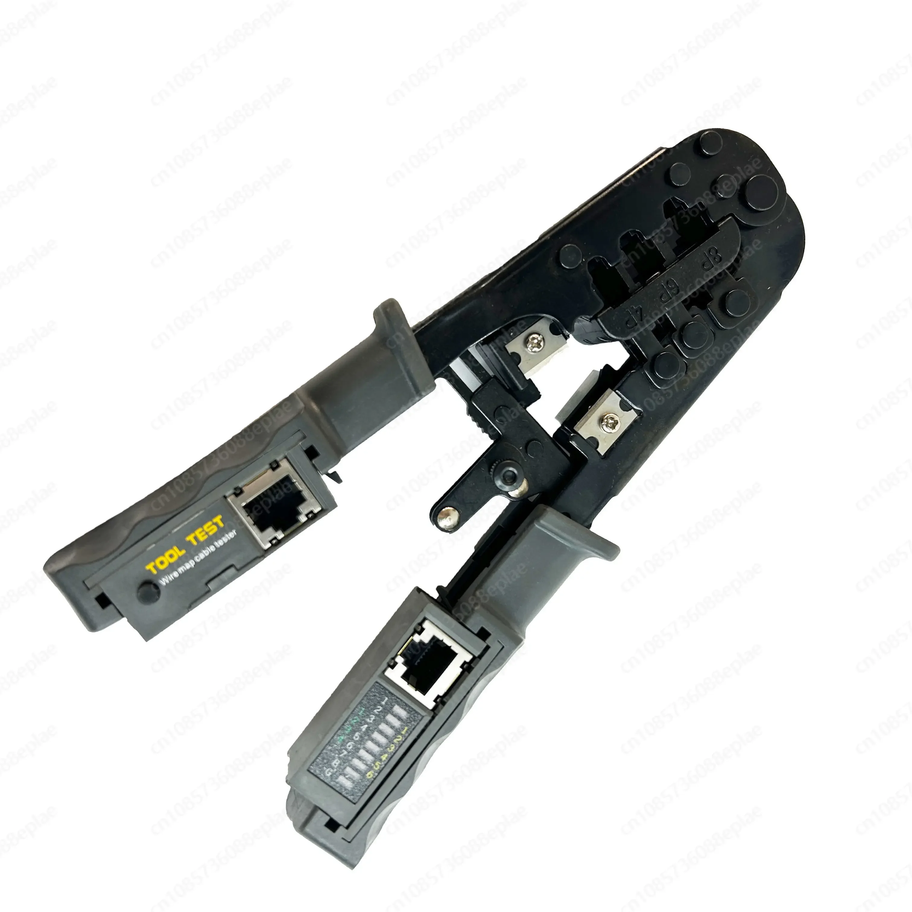 YY Ethernet Cable Stripper Modular Multifunctional Thread Cutting Machine Rj11 Rj12 Rj45 6p 8p Crimping Tool with Tester
