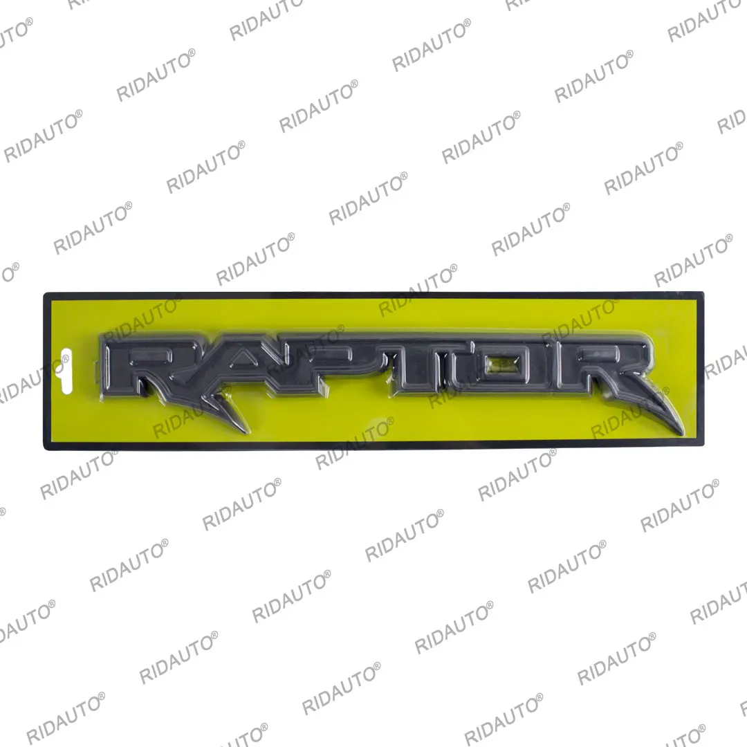 3D Large RAPTOR Emblem Badge Body Side Door Logo Car Stickers For FORD RAPTOR F150 fx4 XLT Trunk Rear Black-Grey Accessories