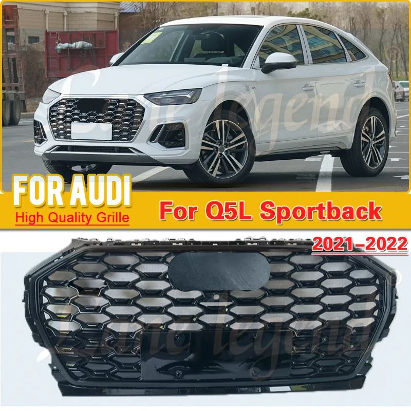 

Factory supply Front Sports Hexagonal Mesh Honeycomb Cover Grill for Audi Q5 Q5L 2021-2022 Auto Parts Ventilation Net