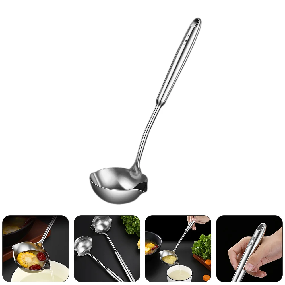 Kitchen Appliances Stainless Steel Grease Spoon Soup Cooking Utensils Oil Filter Colander