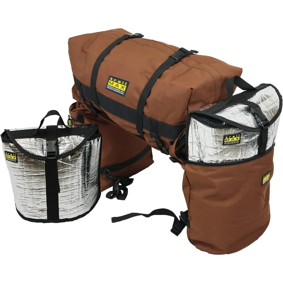 

Large Saddlebags for Trail Riding and Endurance Trails; Insulated Saddle Bags with Temperature Control for Horses; Detach