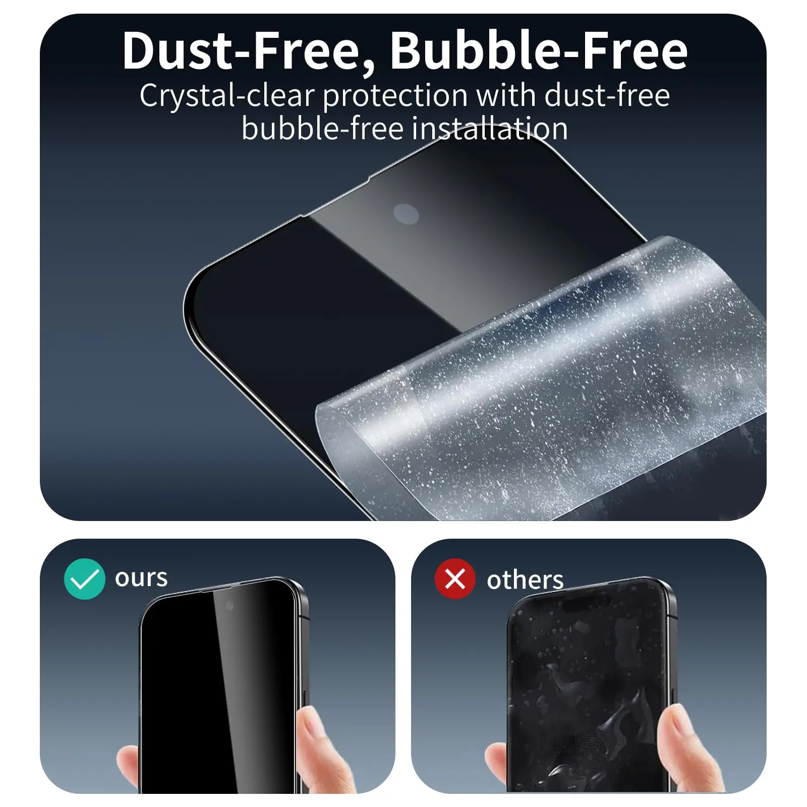 Sichtschutz aus gehärtetem Glas für Samsung Galaxy S24 S23 Plus, Anti-Spionage-Displayschutz, Fingerabdruck-Funktion für Samsung S22 S21 S25 – Detail 4