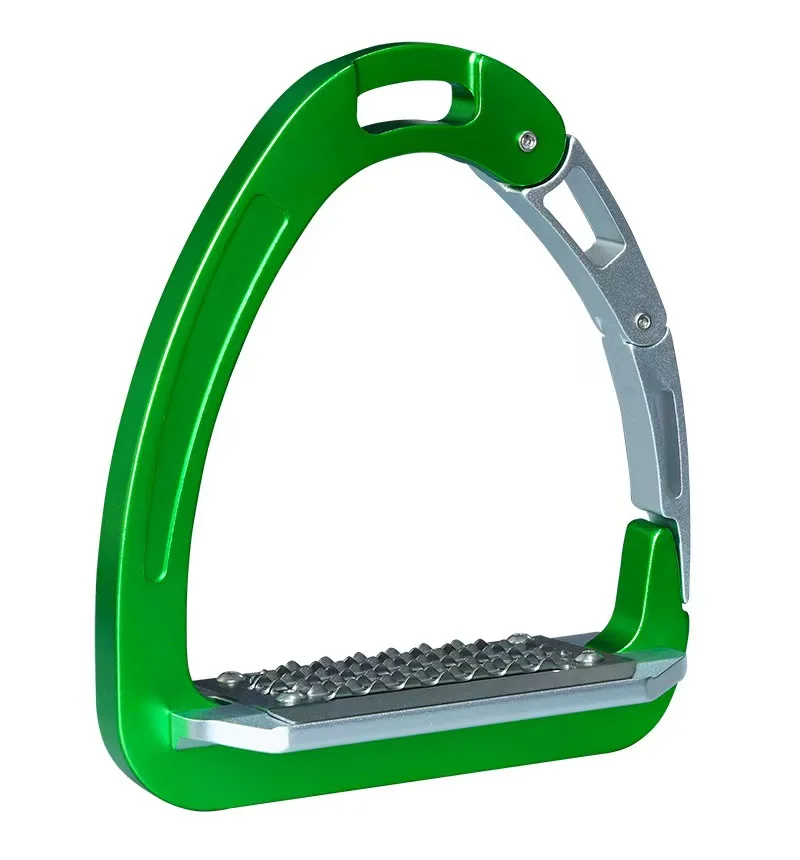 ركاب حصان آمن من الألومنيوم، مقاس 12 سم مع وسادات من الفولاذ المقاوم للصدأ #6