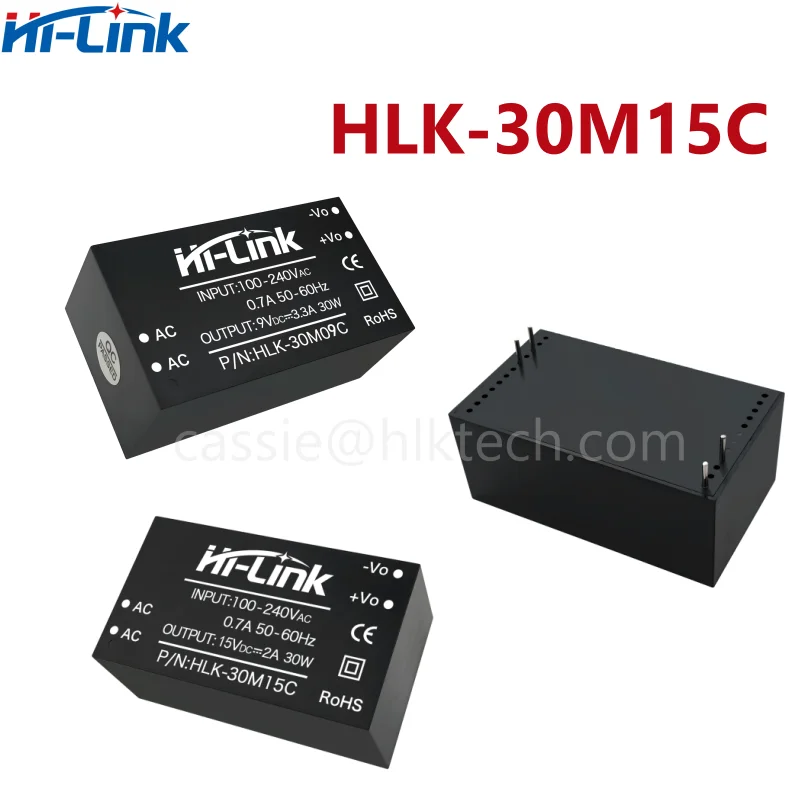 Hi-Link ACDC HLK-30M12C HLK-30M24C Isolated Regulated Power Supply Module 220V to 12V 2.5A 30W with Built-in EMC Circuit