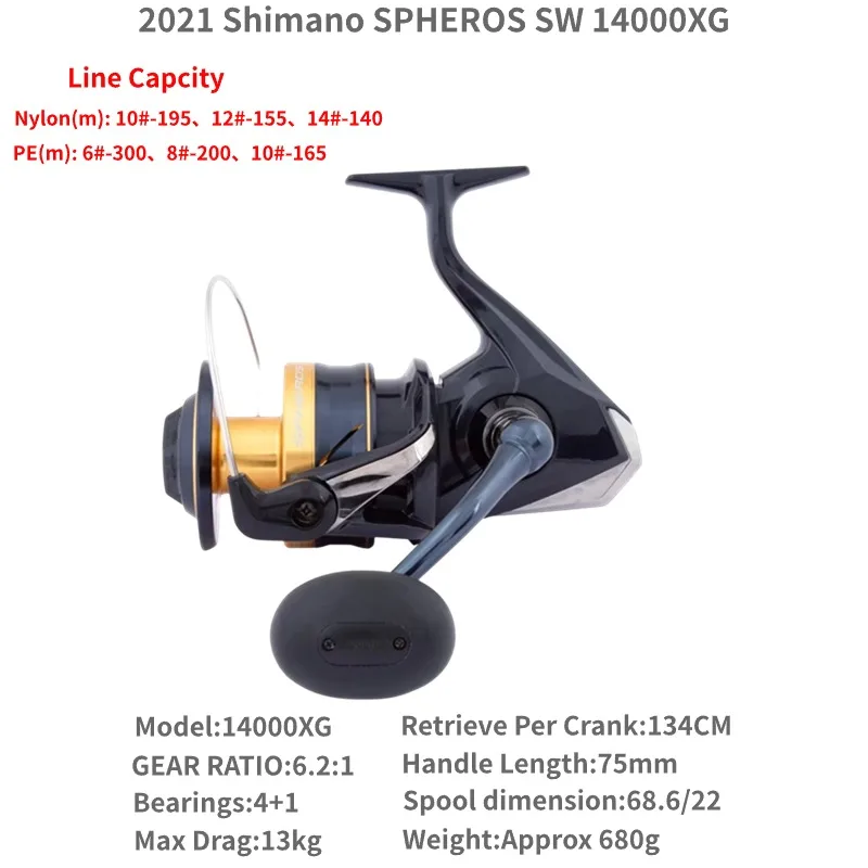 2021年シマノ スフェロス SW スピニングフィッシングリール 5000HG