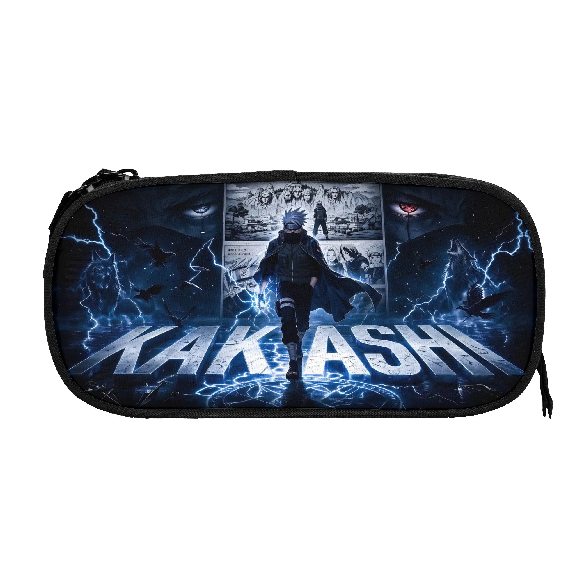Custom Naruto Anime Theme Large Capacity Bags for Child  School Pencil Bag for Boys Gilrs Kids