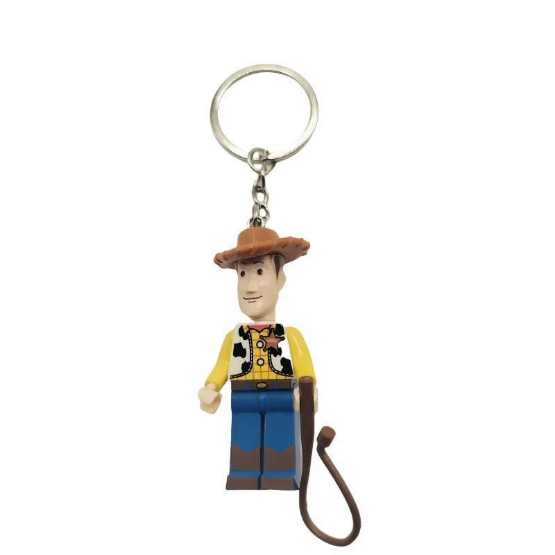 Cartoon Stitch Buzz Lightyear Woody Cute Cartoon Character Keychain Kawaii Bag Accessories Anime Pendant Holiday Gift Wholesale