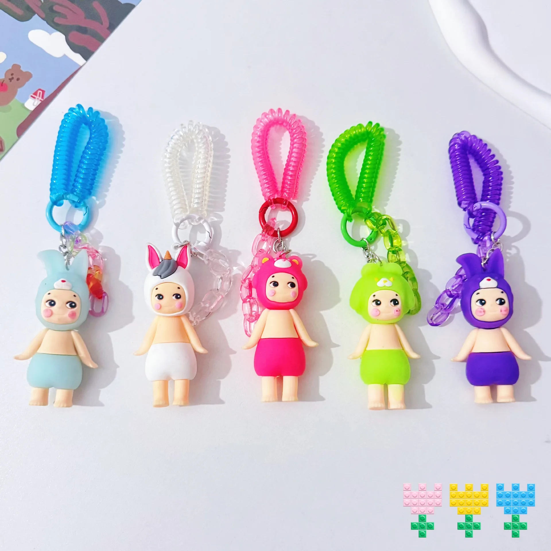 

Candy House Angel Keychain Doll Bag Pendant Handmade Creative Cartoon Toy Birthday Valentine's Day Gift