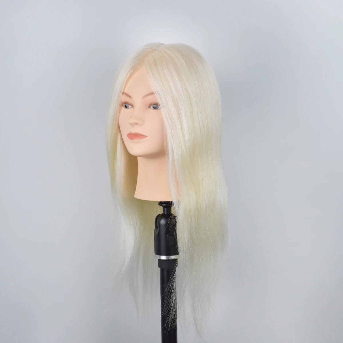 Mannequin-Hoofd 40CM 16 ''100% Wit Geitenhaar Kappers Mannequin Pop Hoofd voor Kappers