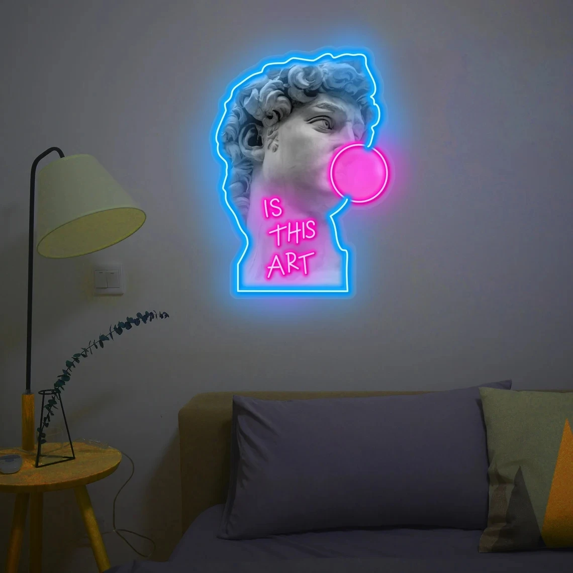 

Is This Art Neon Sign, UV Print Acrylic Led Neon Sign, Handmade Neon Sign, Acrylic ArtWork Neon Sign, Anime Character Neon Light