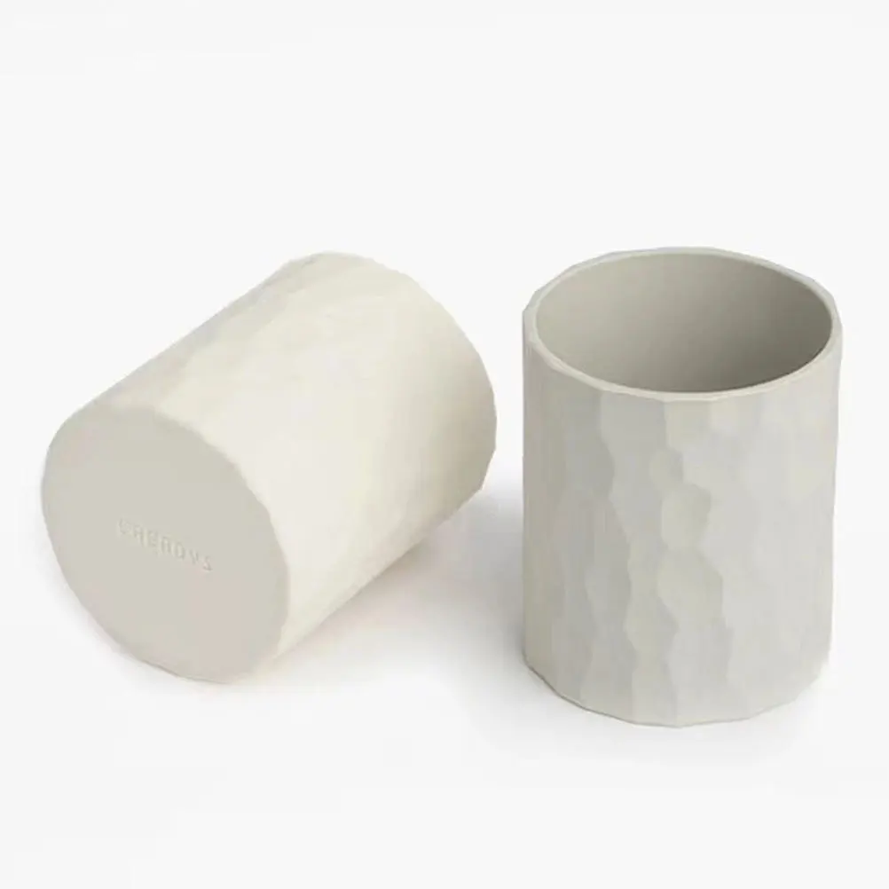 

Capacity Pen Holder Silicone Storage Box For Office School Silicone Pen Holders Home Pens Brushes Keys Organizer White