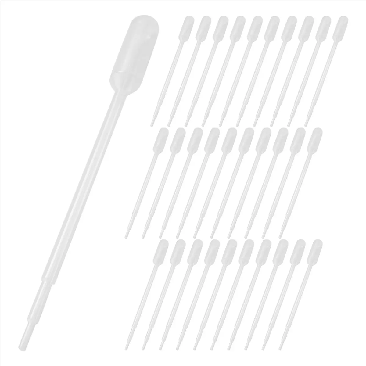 【~ New A20Z】100PCS Graduated Pipettes Dropper Polyethylene (1ml)