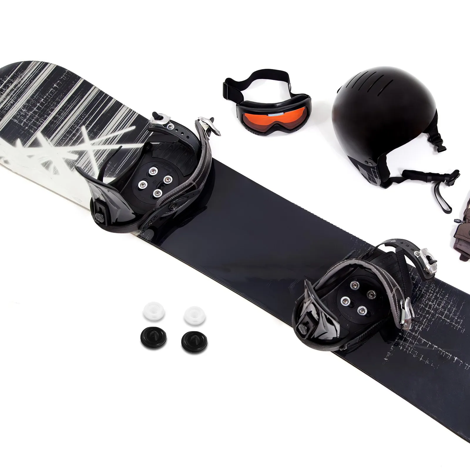 

40pcs Snowboard Anti Slip Mat Step Pad Self Adhesive Winter Grip Traction Surface For Skiing Snowboarding Durable Stomp Pad