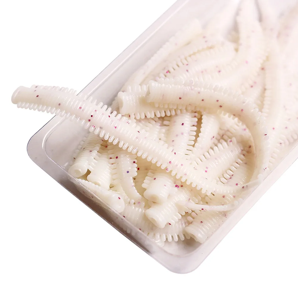 Functional Entertainment Fishing Lure Silkworm TPR Palatable Precision Sand Shrimp Soft Stretchable ​​earthworm