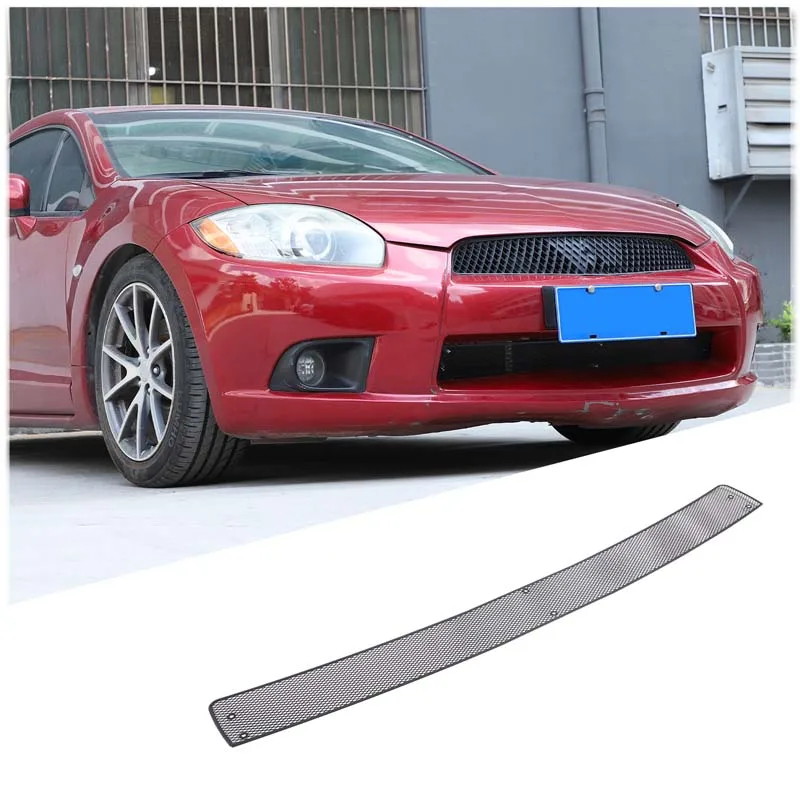 

For Mitsubishi Eclipse 2006-2011 Stainless Steel Car Front Grille Middle Net Insect-proof Net Exterior Protection Accessories