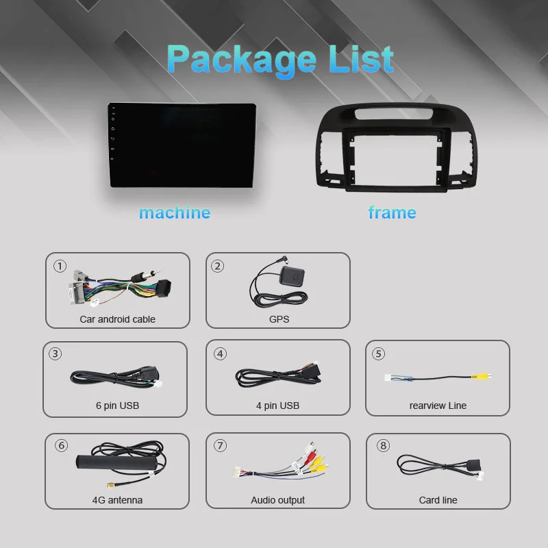 Android 16  Android Car For Toyota Camry 5 XV 30 2001 - 2006 Radio Multimedia Video Player stereo BT GPS