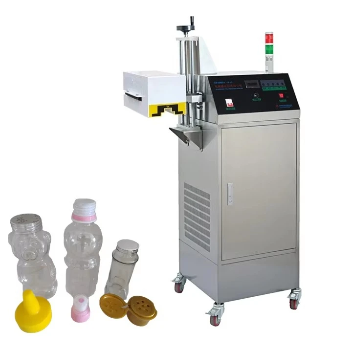 Fully Automatic Electromagnetic Induction Aluminium Foil Sealing Machine, Vertical Plastic Glass Vial Sealing Unit