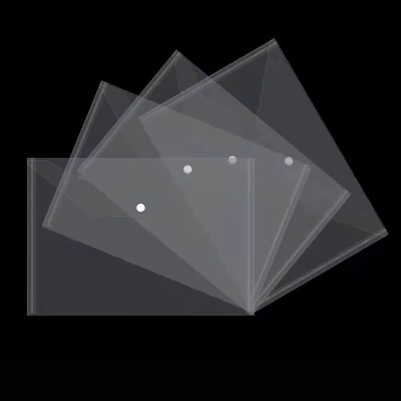 A5 Folder Bag 10-50Pcs Transparent Plastic Water Resistant File Holder File Paper Office Supplies Documents Sheet Protectors