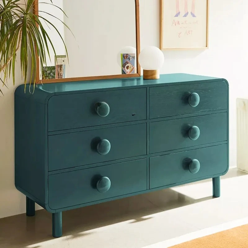 TTNordic Solid Wood Six-chest Cabinet Modern Simple Entrance Decorative Cabinet Bedside Locker
