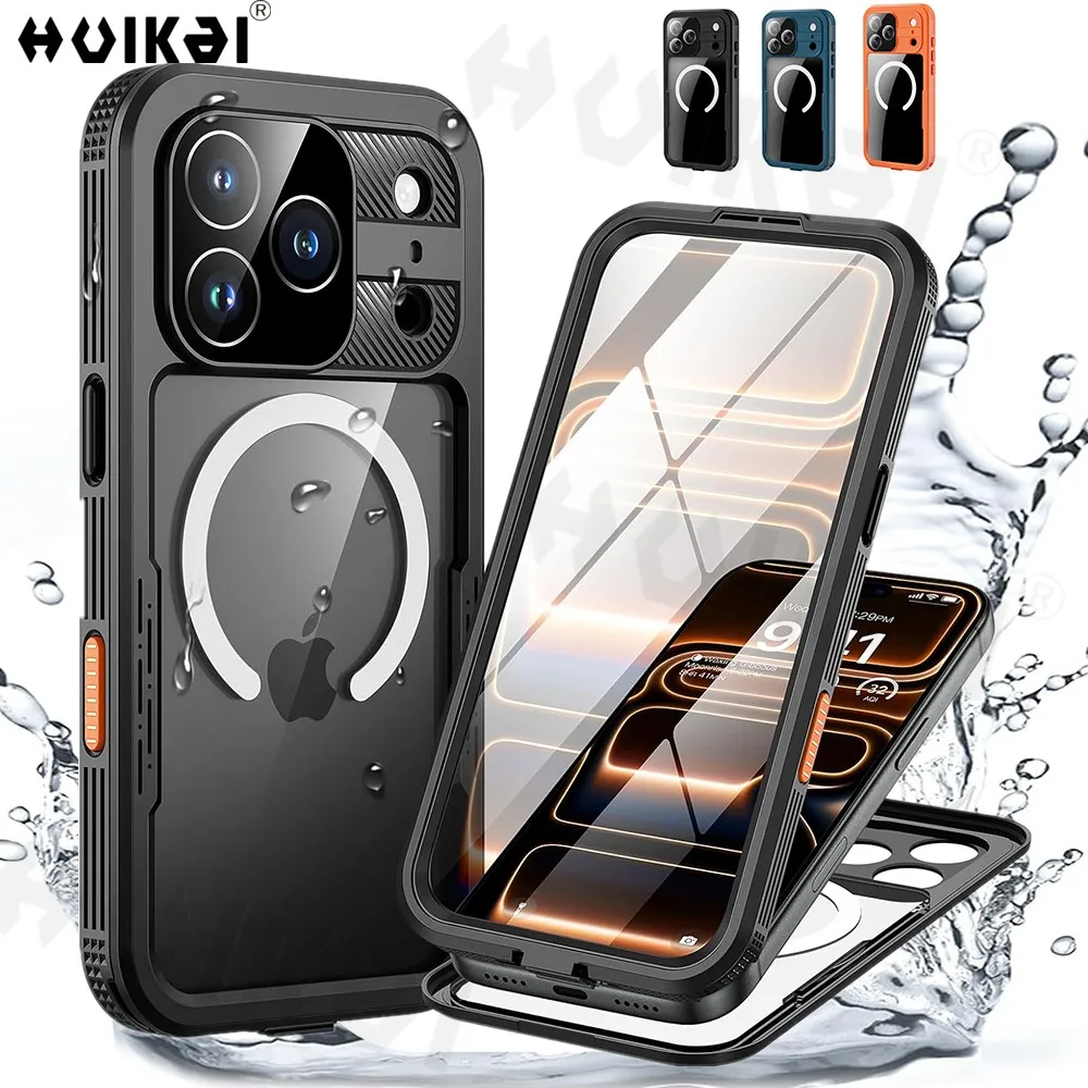 

Для iPhone 17 Pro Max iPhone 17 Pro 17 Air IP68 Водонепроницаемый магнитный чехол для iPhoneПылезащитный защитный чехол для всего тела