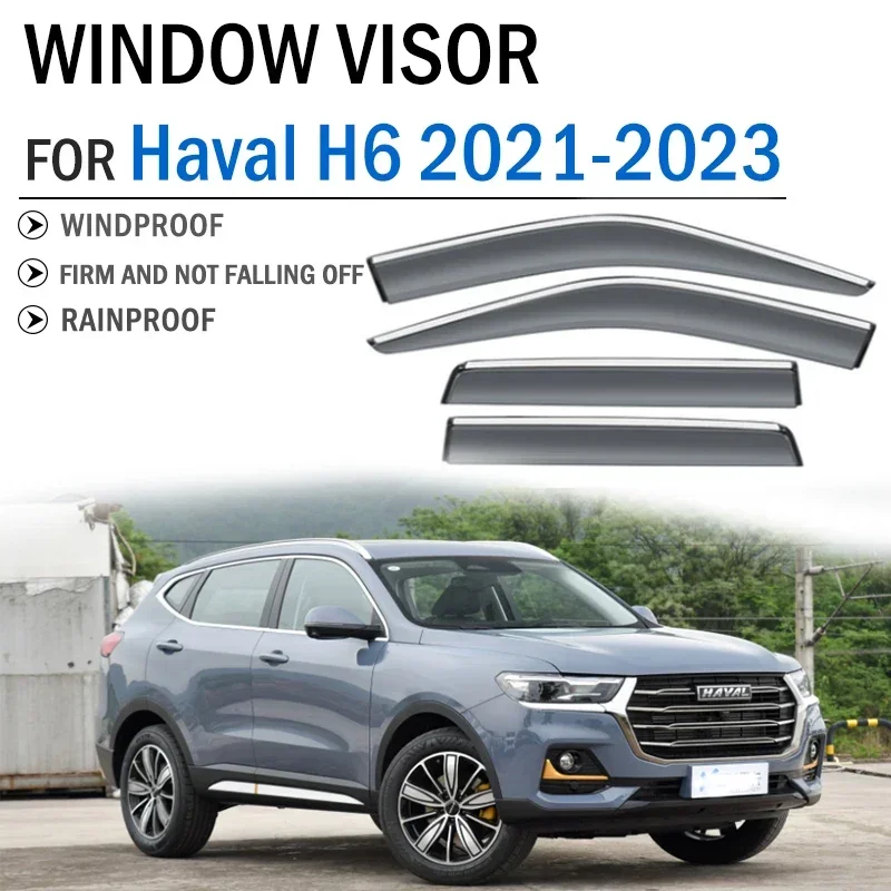 

Car Accessories FOR HAVAL H6 2021 2022 2023 Window Visor Deflector Visor Shade Sun Rain Guard Window Air Awnings