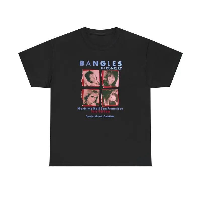 Bangles Heavy Cotton T Shirt Classic Music Fan 80s Band