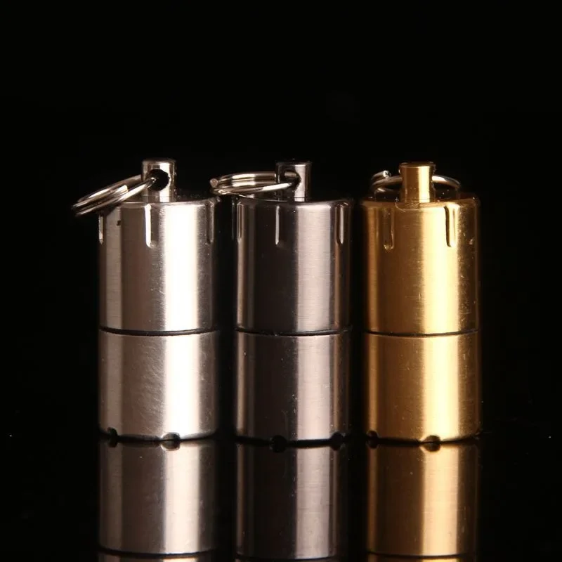 HY618 Mini Nail Cap Small Oil Machine Pocket Pendant Seal Grinding Wheel Kerosene Lighter Retro Outdoor Direct Sales Wholesale