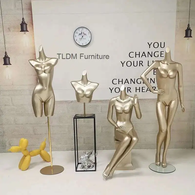 

Underwear Store Mannequins Window Display Female Half-length Mannequin for Women's Clothing Dummy Swimsuit Bust Mannequin Woman