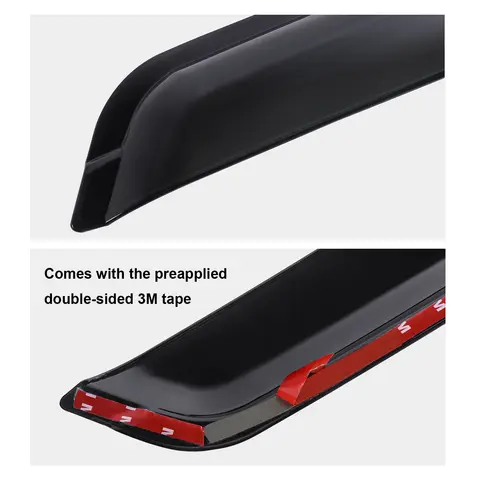 Sun Rain Guard Window Dflectors Ford Ranger Raptor Next Gen 2023 2024 더블 캐빈 모델 Weather Shield 4PCS 용 윈도우 바이저